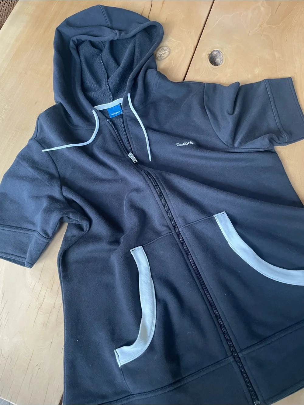Reebok Women’s Black Full-Zip Hoodie Jacket